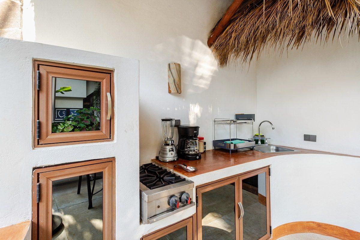 The bathroom and its finishes at Arrazola, Tierra en Armonía