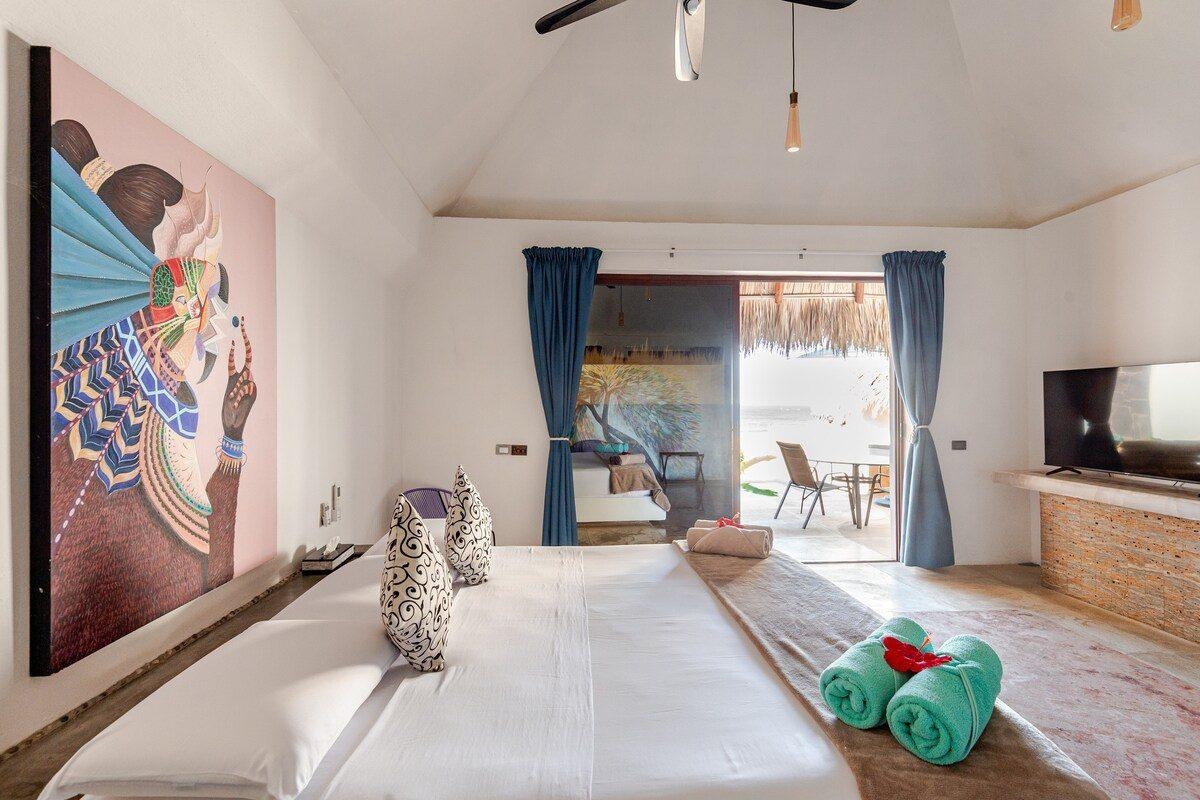 The bathroom and its finishes at Copal, Tierra en Armonía